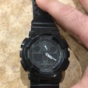 G shock watch. Digital and analog